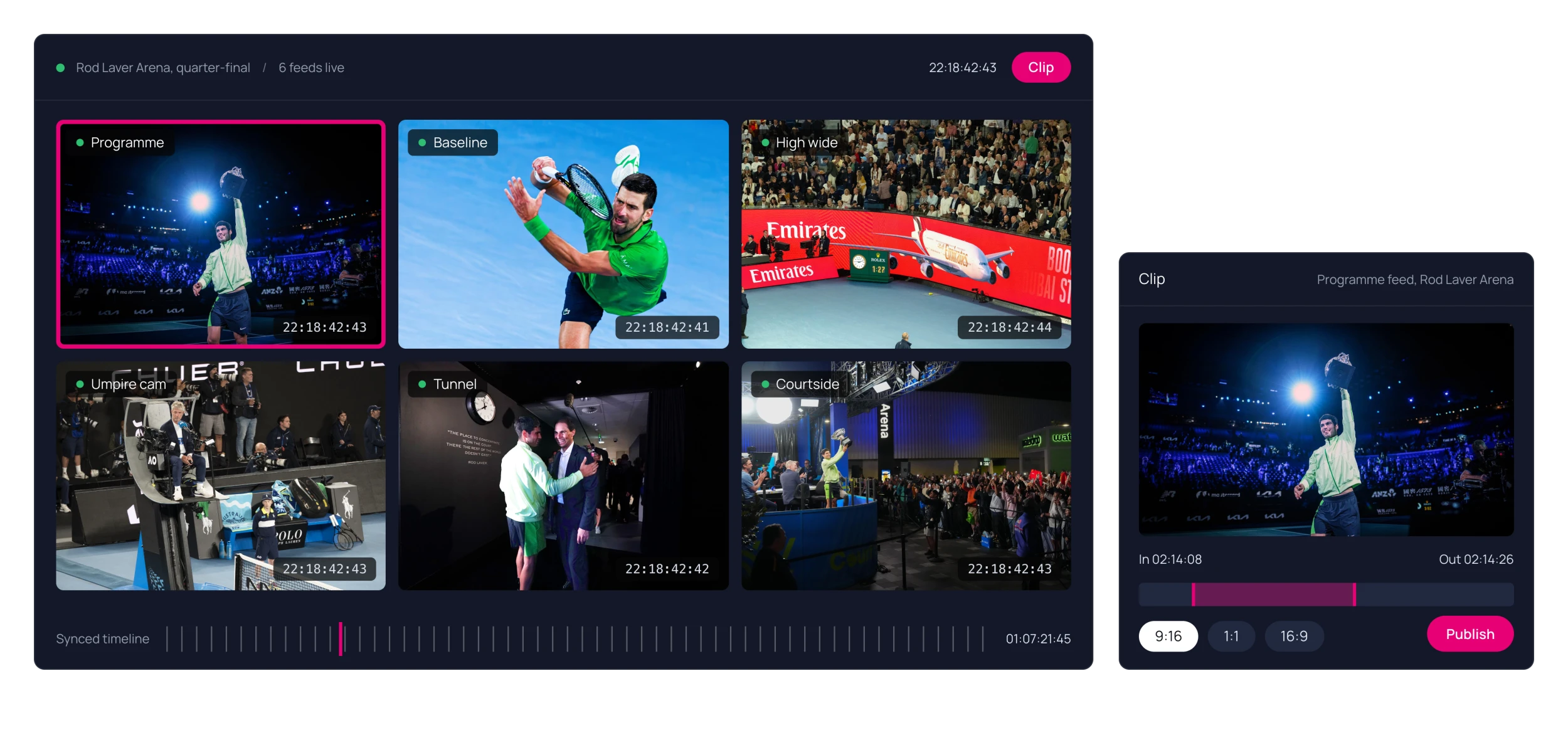 Live ScorePlay Product Live Clipping